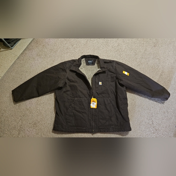 Carhartt Men's Black/Brown Jacket - Picture 4 of 5
